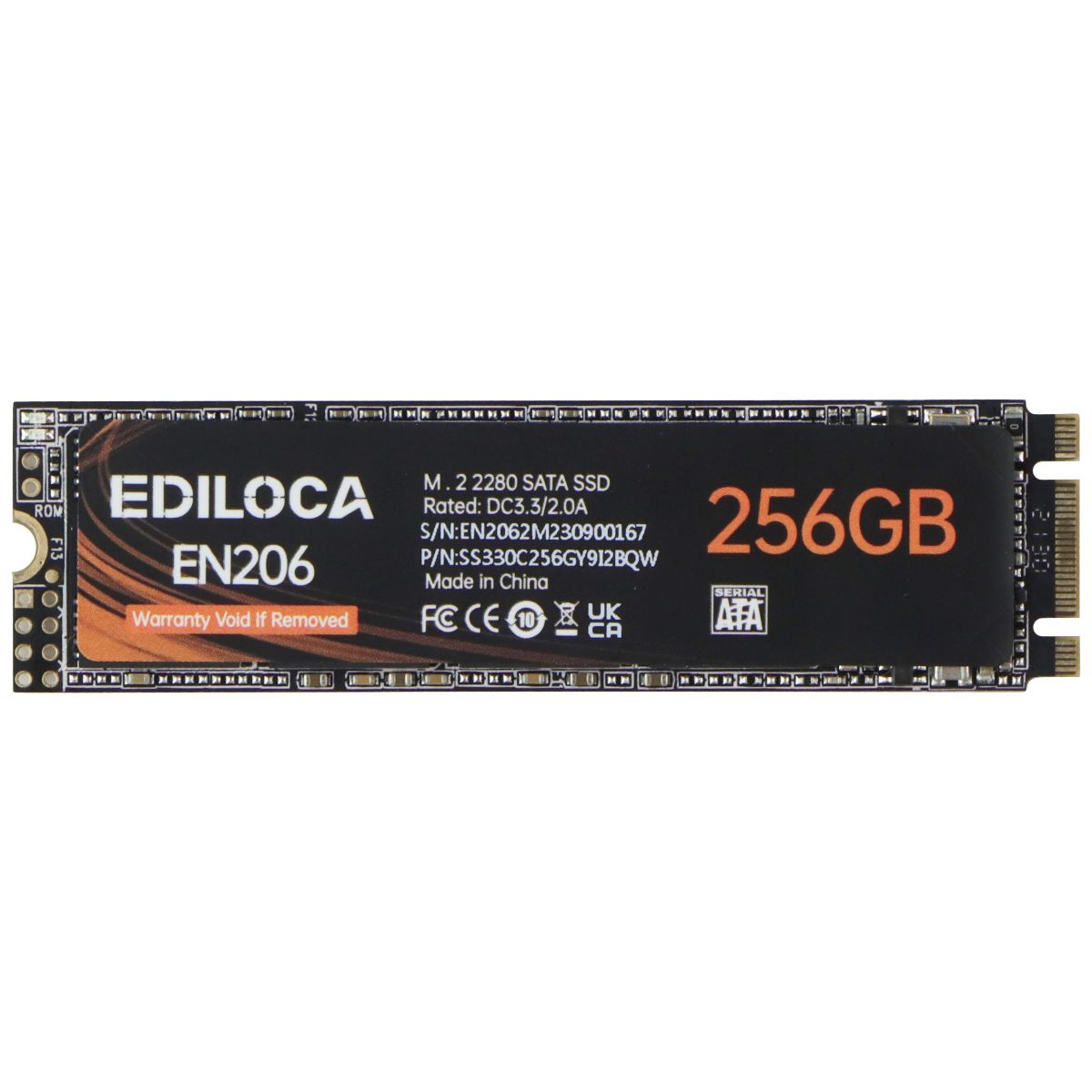 EDILOCA (256GB) EN206 3D NAND TLC Internal SSD - M.2 2280 SATA III 6Gb/s Digital Storage - Solid State Drives EDILOCA - Simple Cell Bulk Wholesale Pricing - USA Seller