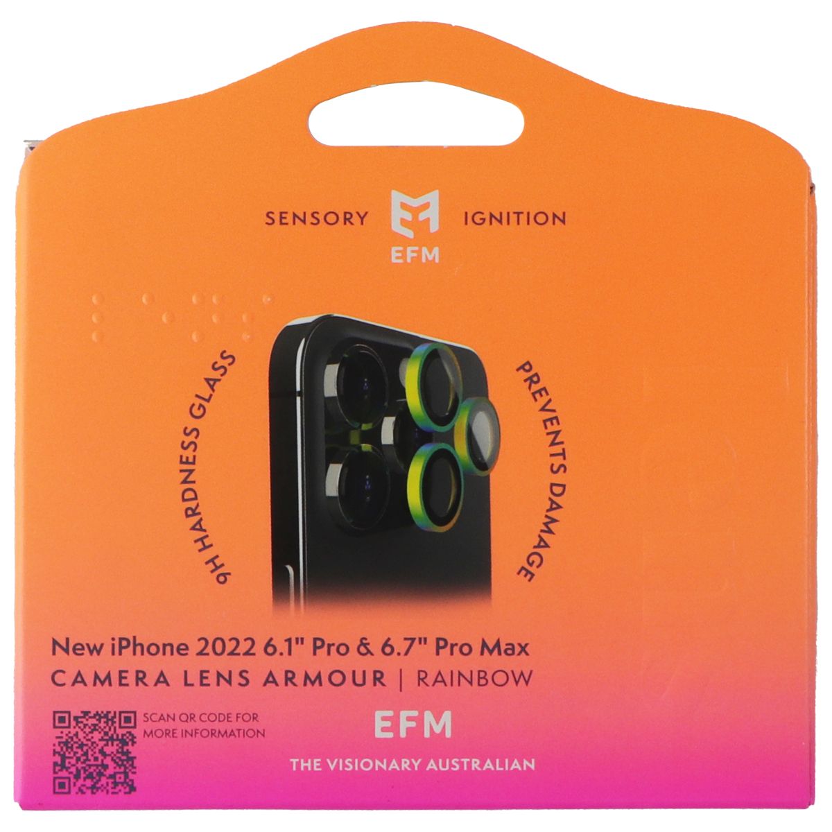 EFM Camera Lens Armour for Apple iPhone 14 Pro / 14 Pro Max - Rainbow