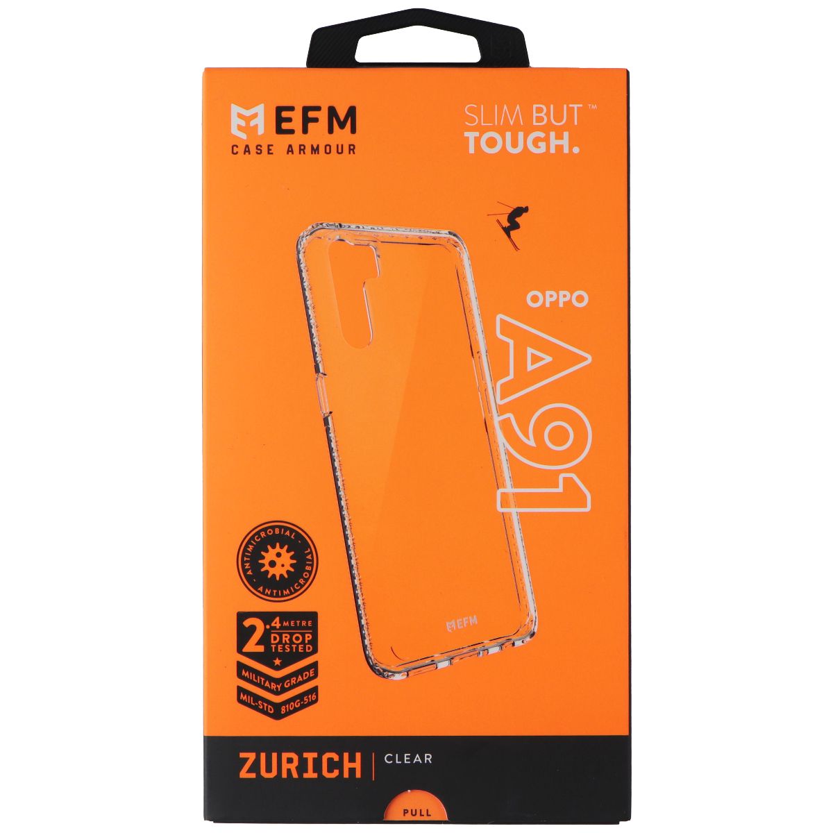 EFM Zurich Series Slim Case for Samsung Galaxy A91 - Clear Cell Phone - Cases, Covers & Skins EFM - Simple Cell Bulk Wholesale Pricing - USA Seller