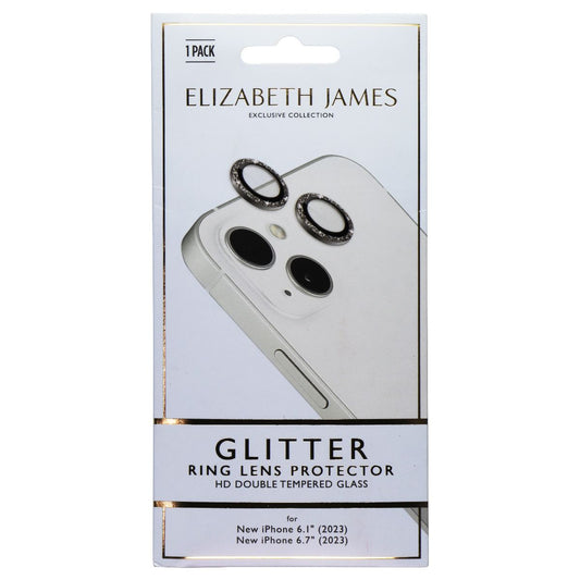 Elizabeth James Ring Lens Protector for iPhone 15/15 Plus - Glitter Cell Phone - Screen Protectors Elizabeth James    - Simple Cell Bulk Wholesale Pricing - USA Seller