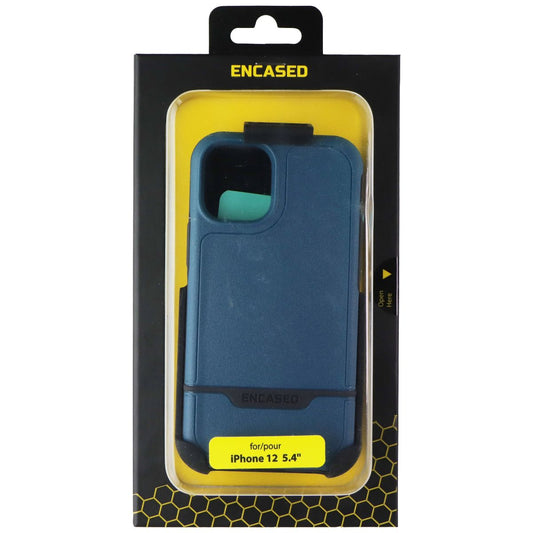 Encased Premium Protection Case + Holster for iPhone 12 Mini - Rebel Angel Blue Cell Phone - Cases, Covers & Skins Encased - Simple Cell Bulk Wholesale Pricing - USA Seller