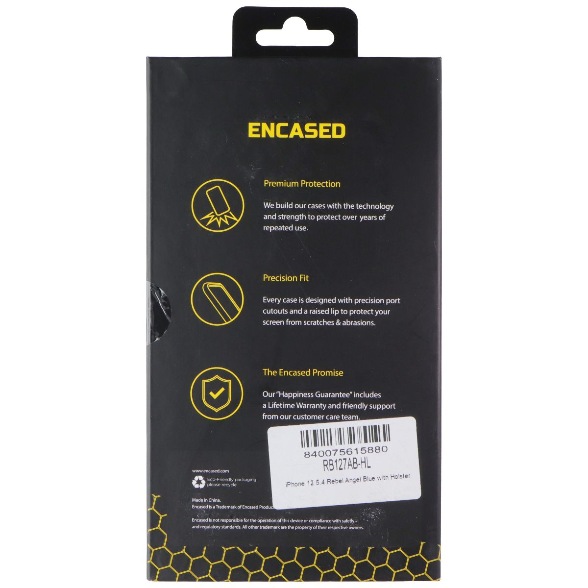 Encased Premium Protection Case + Holster for iPhone 12 Mini - Rebel Angel Blue