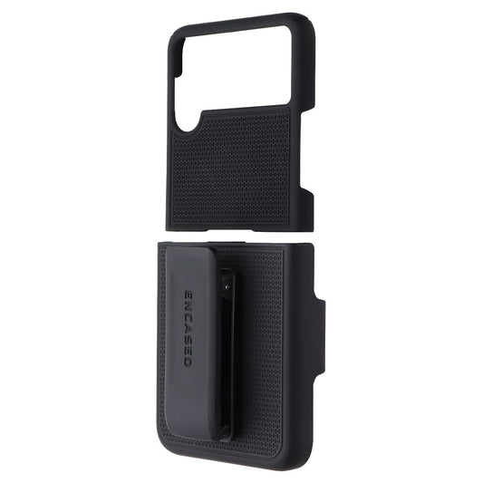 Encased Duraclip Series Case & Holster Clip for Samsung Galaxy Z Flip3 - Black Cell Phone - Cases, Covers & Skins Encased - Simple Cell Bulk Wholesale Pricing - USA Seller