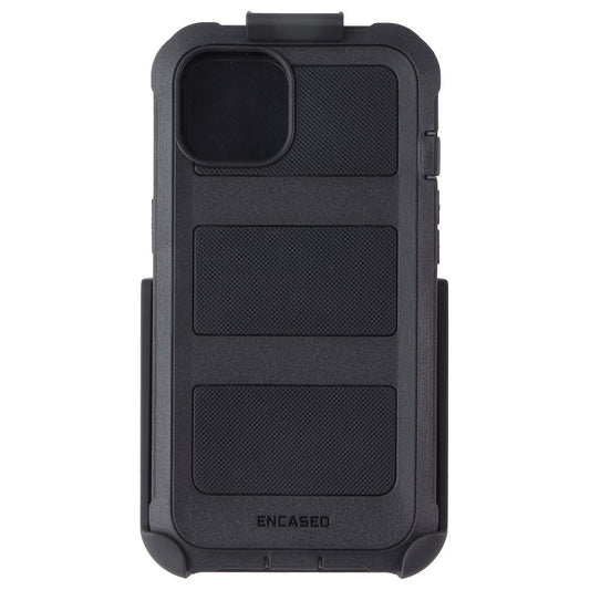 Encased Falcon Shield Case with Belt Clip Holster for Apple iPhone 13 - Black Cell Phone - Cases, Covers & Skins Encased - Simple Cell Bulk Wholesale Pricing - USA Seller