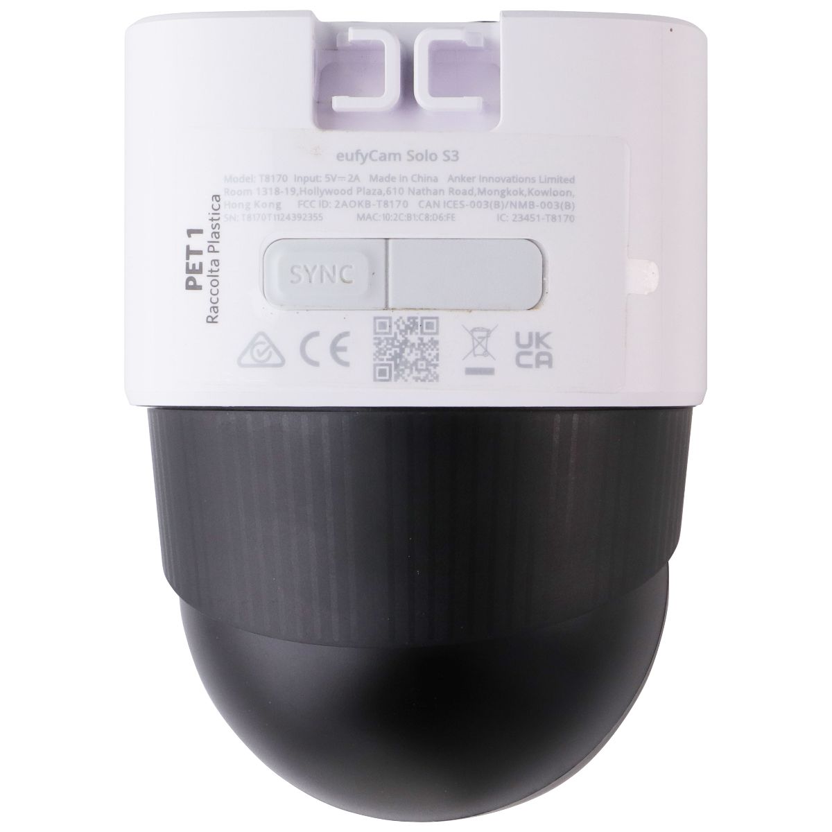 eufyCam Solo S340 Solar Security Camera Wireless (Outdoor) - Solo Cam (1 Camera) Home Surveillance - Security Cameras Eufy - Simple Cell Bulk Wholesale Pricing - USA Seller