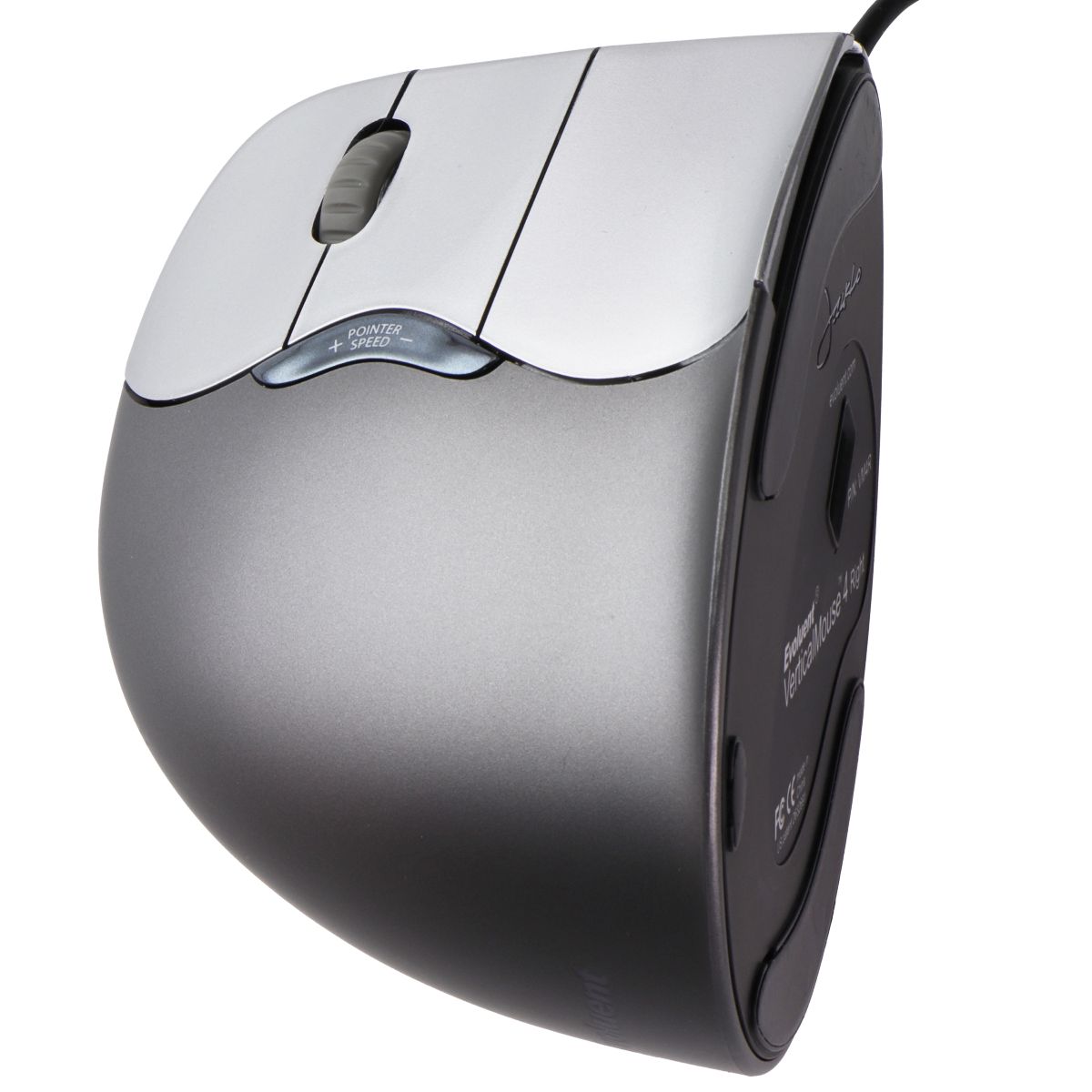 Evoluent VM4R VerticalMouse 4 Right Hand Ergonomic Wired USB Mouse - Gray Keyboards/Mice - Mice, Trackballs & Touchpads Evoluent    - Simple Cell Bulk Wholesale Pricing - USA Seller