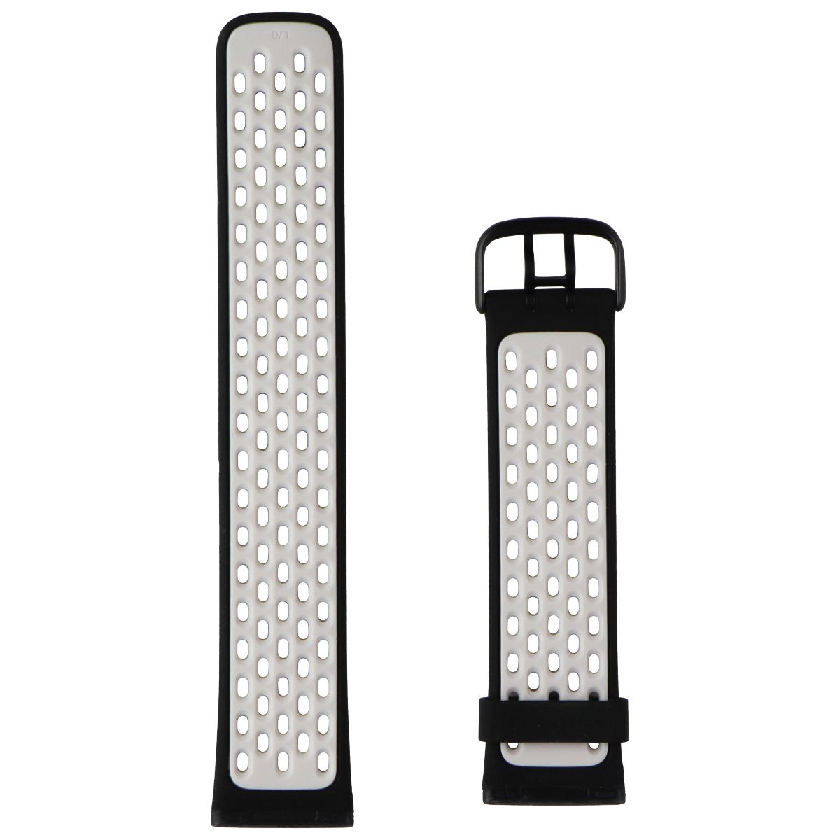Fitbit Sport Band for Fitbit Sense 2/1 & Versa 4/3 - L/G Set - Black/Lunar White Smart Watch Accessories - Watch Bands Fitbit - Simple Cell Bulk Wholesale Pricing - USA Seller