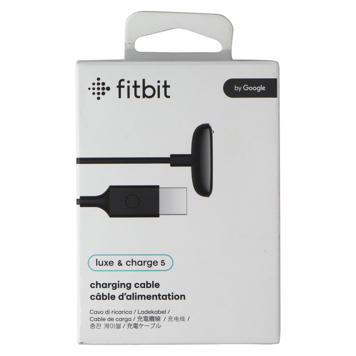 Fitbit Charging Cable for Fitbit Luxe and Charge 5 Smart Watches - Black Smart Watch Accessories - Chargers & Docking Stations Fitbit - Simple Cell Bulk Wholesale Pricing - USA Seller