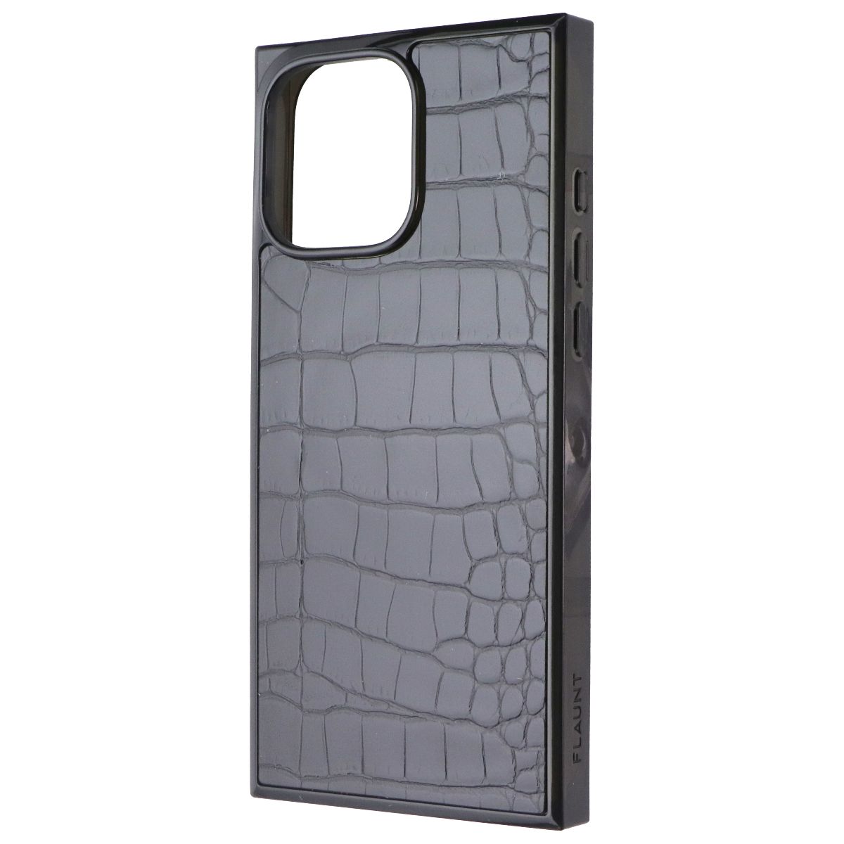Flaunt Square Case for Apple iPhone 16 Pro Max - Black Crocodile Cell Phone - Cases, Covers & Skins Flaunt - Simple Cell Bulk Wholesale Pricing - USA Seller