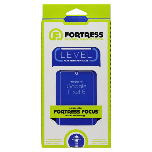 Fortress Level Flat Tempered Glass Screen Protector for Google Pixel 6 Cell Phone - Screen Protectors Fortress    - Simple Cell Bulk Wholesale Pricing - USA Seller