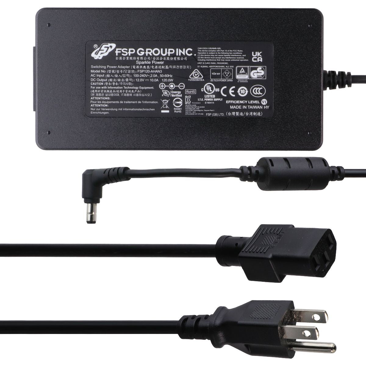 FSP Group Inc. (12V / 10A / 120W) Power Supply (FSP120-AHAN3) with AC Power Cord Computer Parts - Power Supplies FSP Group Inc. - Simple Cell Bulk Wholesale Pricing - USA Seller