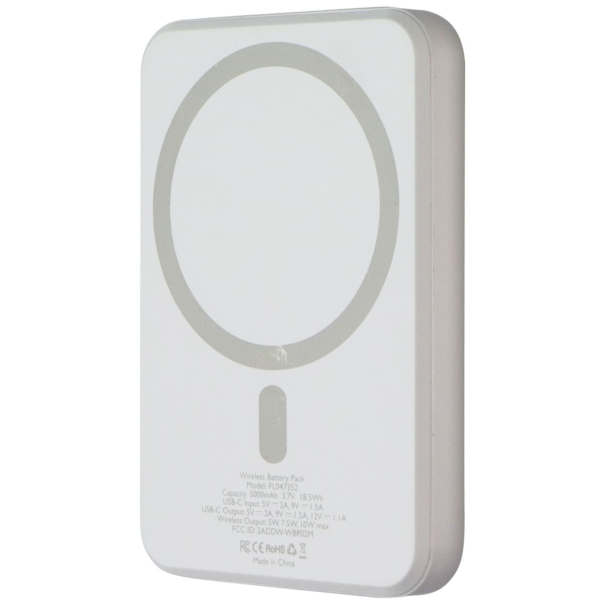 Case-Mate Fuel 5,000mAh Wireless Battery Pack for MagSafe - White (FL047352)