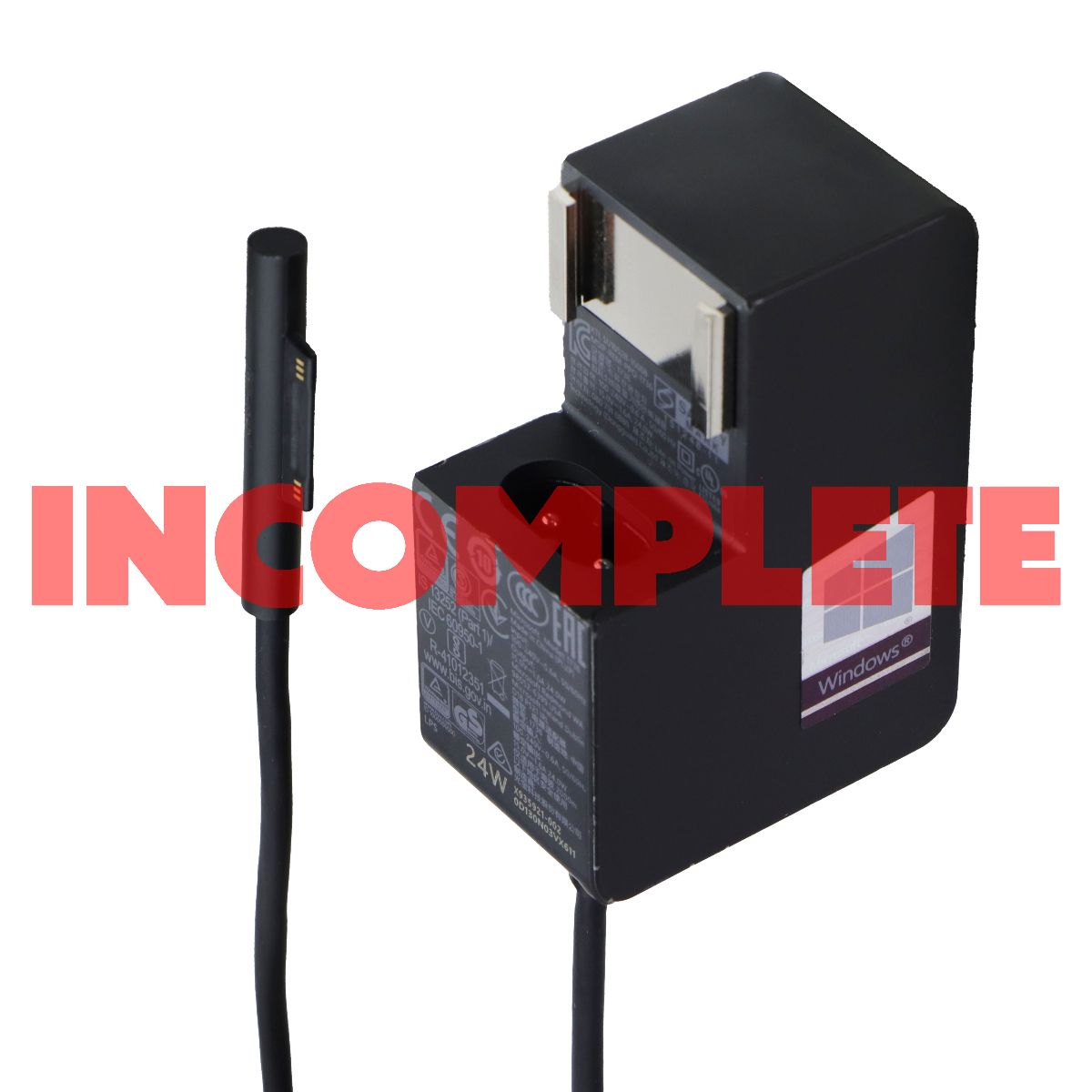 Microsoft 24W (15V/1.6A) AC Power Adapter (MSIP-REM-PPQ-1736) - Black Computer Accessories - Laptop Power Adapters/Chargers Microsoft - Simple Cell Bulk Wholesale Pricing - USA Seller