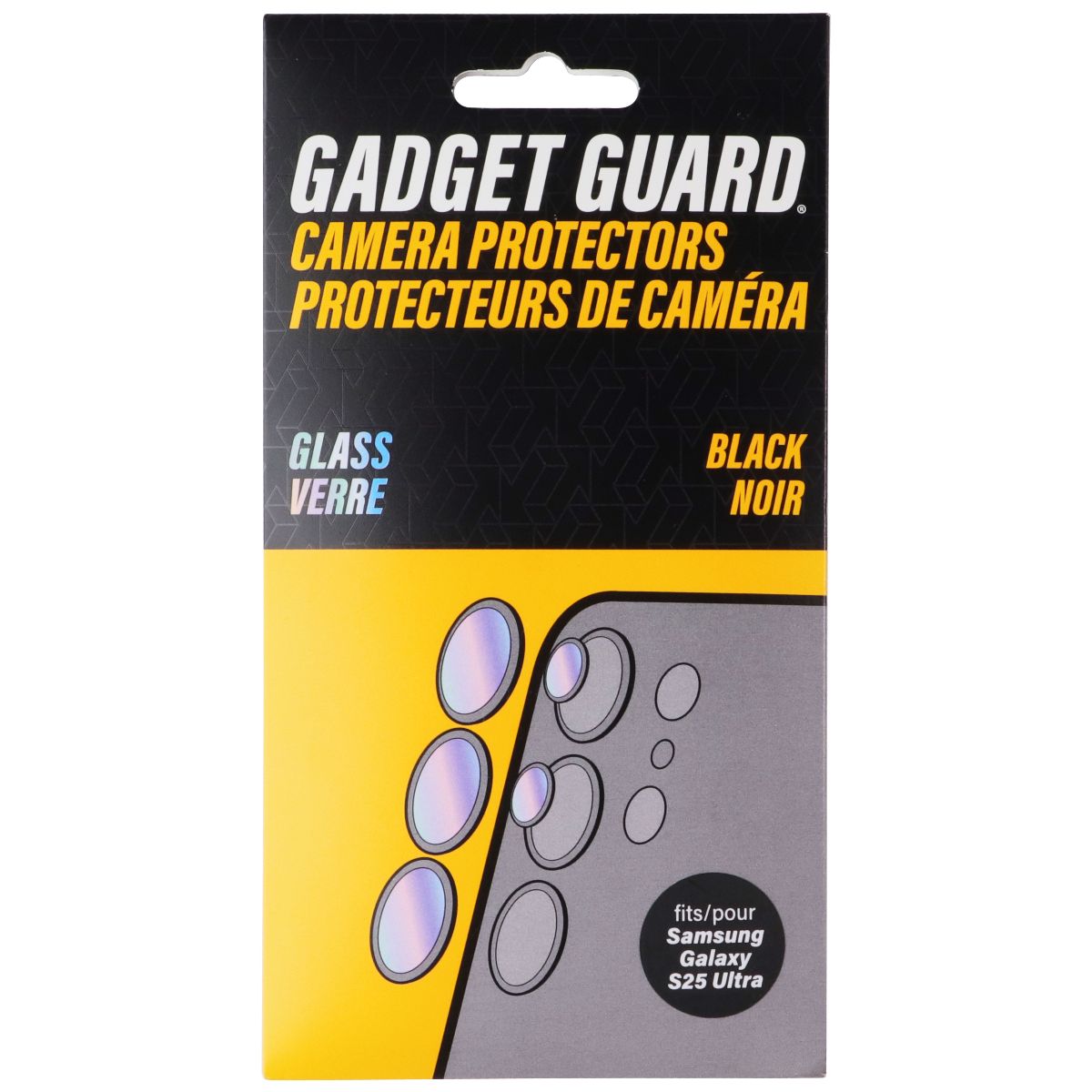 Gadget Guard Glass Series Camera Protectors for Samsung Galaxy S25 Ultra - Black