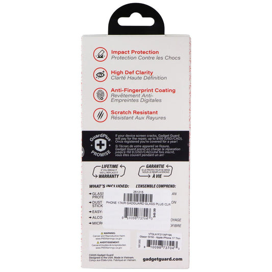 Gadget Guard Glass Series Screen Protector for Apple iPhone 17 Air