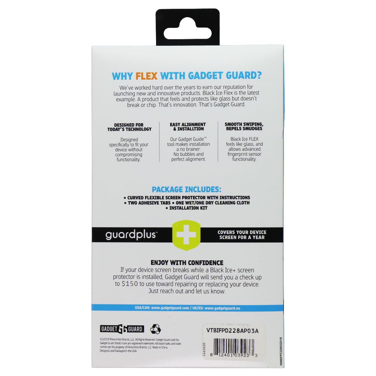 Gadget Guard Black Ice Flex Edition Screen Protector for Apple iPhone 12 Mini Cell Phone - Screen Protectors Gadget Guard - Simple Cell Bulk Wholesale Pricing - USA Seller