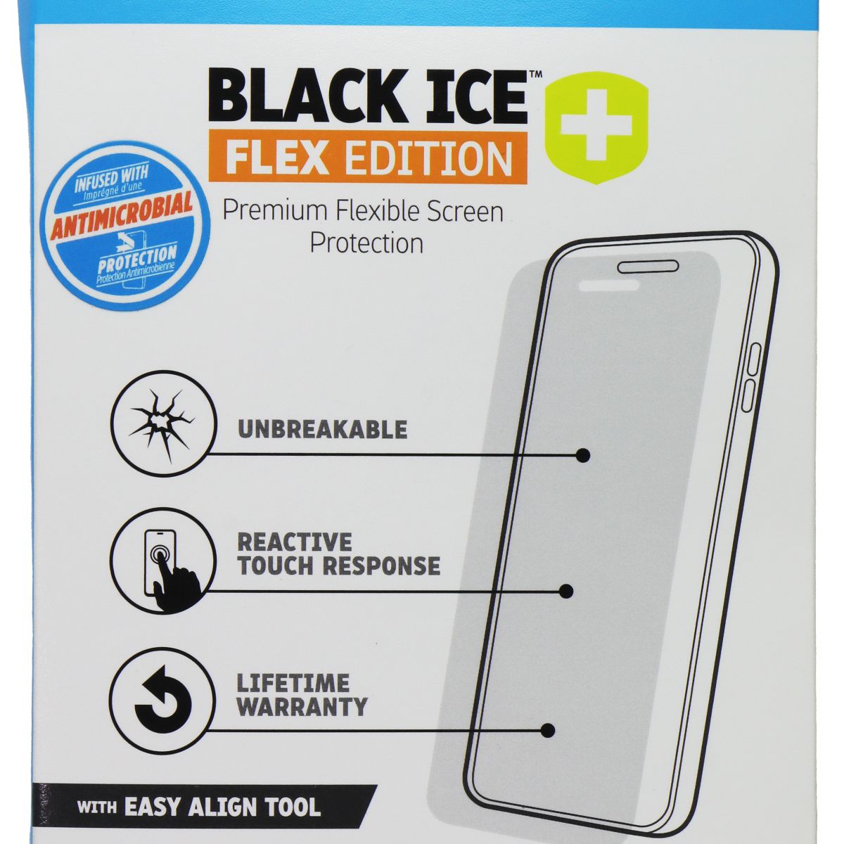 Gadget Guard Black Ice Flex Edition Screen Protector for Apple iPhone 12 Mini Cell Phone - Screen Protectors Gadget Guard - Simple Cell Bulk Wholesale Pricing - USA Seller