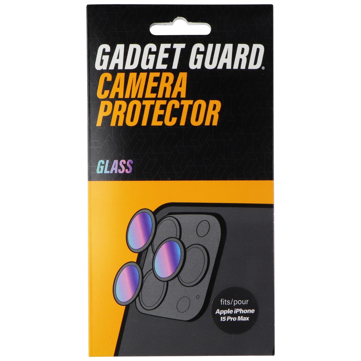 Gadget Guard Glass Camera Protector for iPhone 15 Pro Max - Black Cell Phone - Screen Protectors Gadget Guard    - Simple Cell Bulk Wholesale Pricing - USA Seller