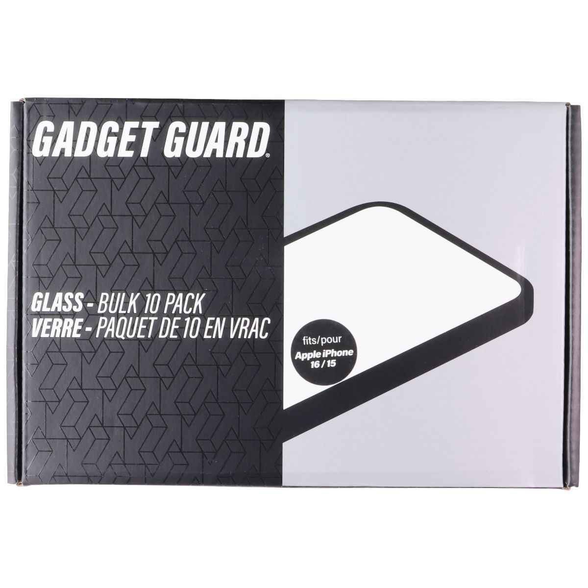 Gadget Guard Glass Series Screen Protector for Apple iPhone 16/15 - Bulk 10 Pack Cell Phone - Screen Protectors Gadget Guard - Simple Cell Bulk Wholesale Pricing - USA Seller