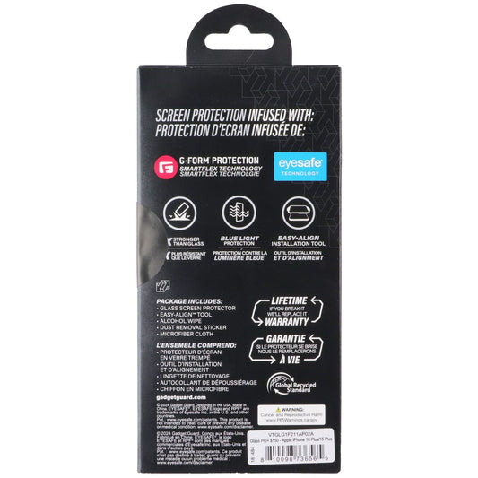 GadgetGuard Glass Pro G-Form Screen Protector for Apple iPhone 16 Plus/15 Plus Cell Phone - Screen Protectors Gadget Guard - Simple Cell Bulk Wholesale Pricing - USA Seller