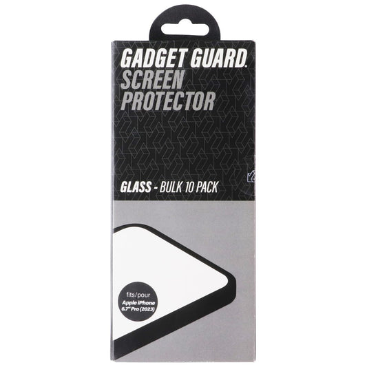 Gadget Guard Glass Screen Protector for Apple iPhone 15 Pro Max - Bulk 10 Pack Cell Phone - Screen Protectors Gadget Guard - Simple Cell Bulk Wholesale Pricing - USA Seller