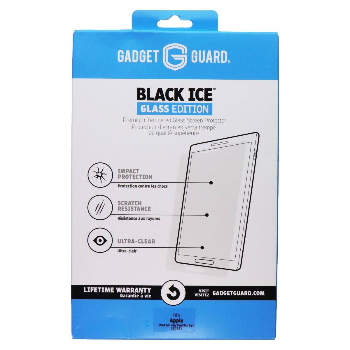 Gadget Guard BLACK ICE Screen Protector iPad Air 4th Gen/5th Gen 2022 iPad/Tablet Accessories - Screen Protectors Gadget Guard - Simple Cell Bulk Wholesale Pricing - USA Seller