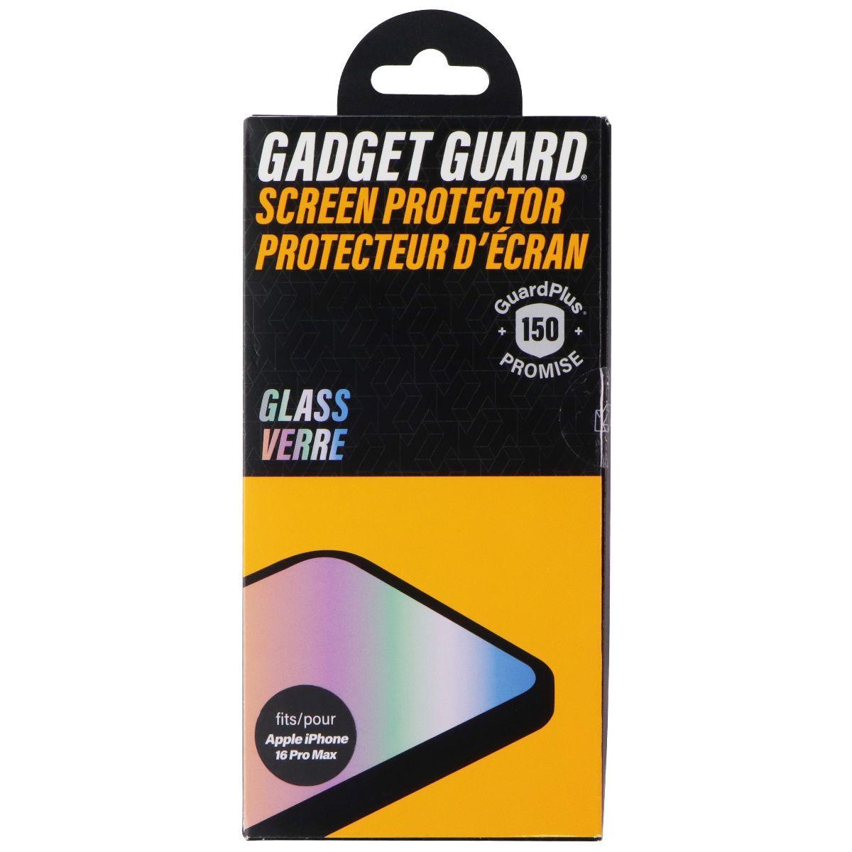Gadget Guard Glass Series Screen Protector for Apple iPhone 16 Pro Max Cell Phone - Screen Protectors Gadget Guard - Simple Cell Bulk Wholesale Pricing - USA Seller