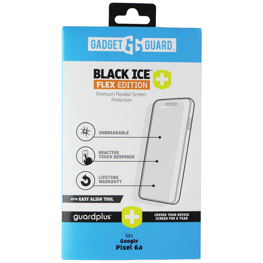 Gadget Guard Black Ice Flex Edition with Guard Plus for Google Pixel 6a Cell Phone - Screen Protectors Gadget Guard    - Simple Cell Bulk Wholesale Pricing - USA Seller