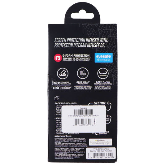 Gadget Guard G-Form Protection Screen Protector for Apple iPhone 16/15