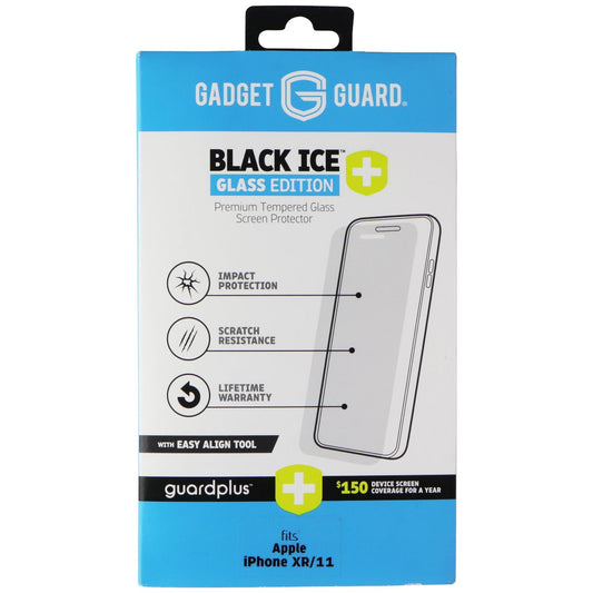 Gadget Guard (Black Ice+) Tempered Glass with Align Tool for iPhone XR & 11 Cell Phone - Screen Protectors Gadget Guard    - Simple Cell Bulk Wholesale Pricing - USA Seller
