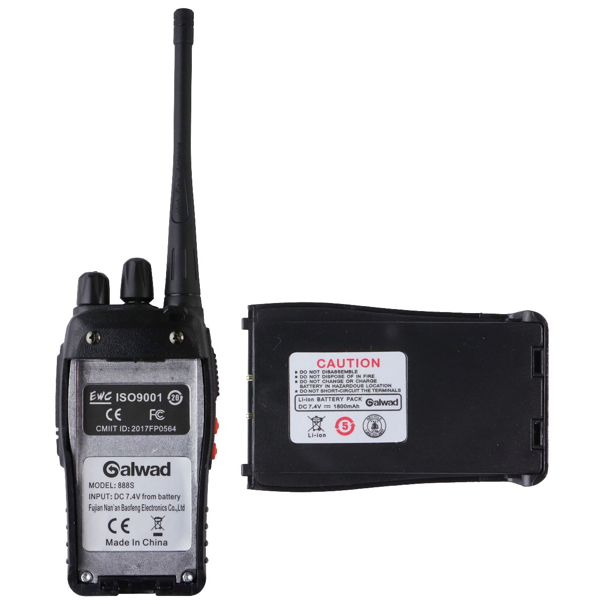 Galwad 888S Professional FM Transceiver - Black (Single)