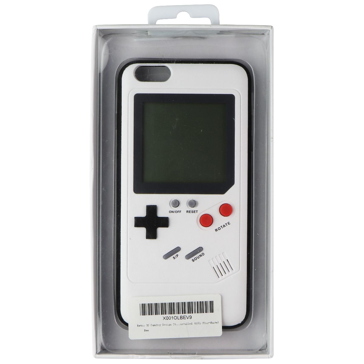 Retro 3D Gameboy Design Case for iPhone 6s+ / 6+ (PLUS) - White Cell Phone - Cases, Covers & Skins Gamer    - Simple Cell Bulk Wholesale Pricing - USA Seller