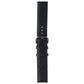 Generic Leather Watch Band for Galaxy Watch Active2 - Black/Silver - Large