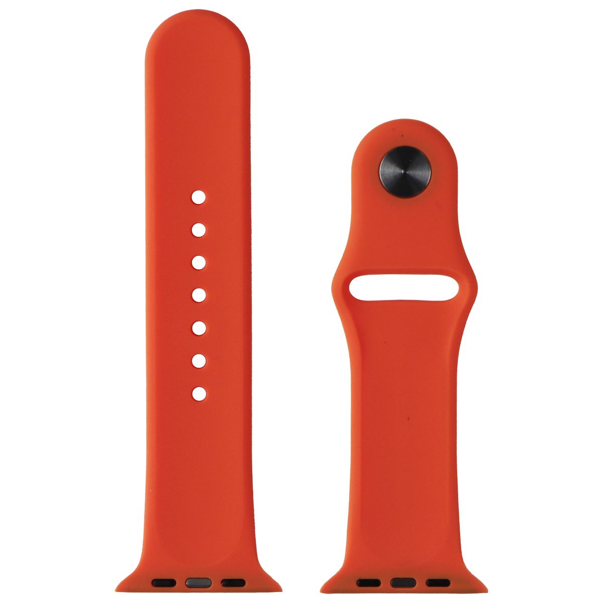 Generic Silicone Watch Band for Apple Watch 42/44/45/49mm - Orange / Small Smart Watch Accessories - Watch Bands Generic - Simple Cell Bulk Wholesale Pricing - USA Seller