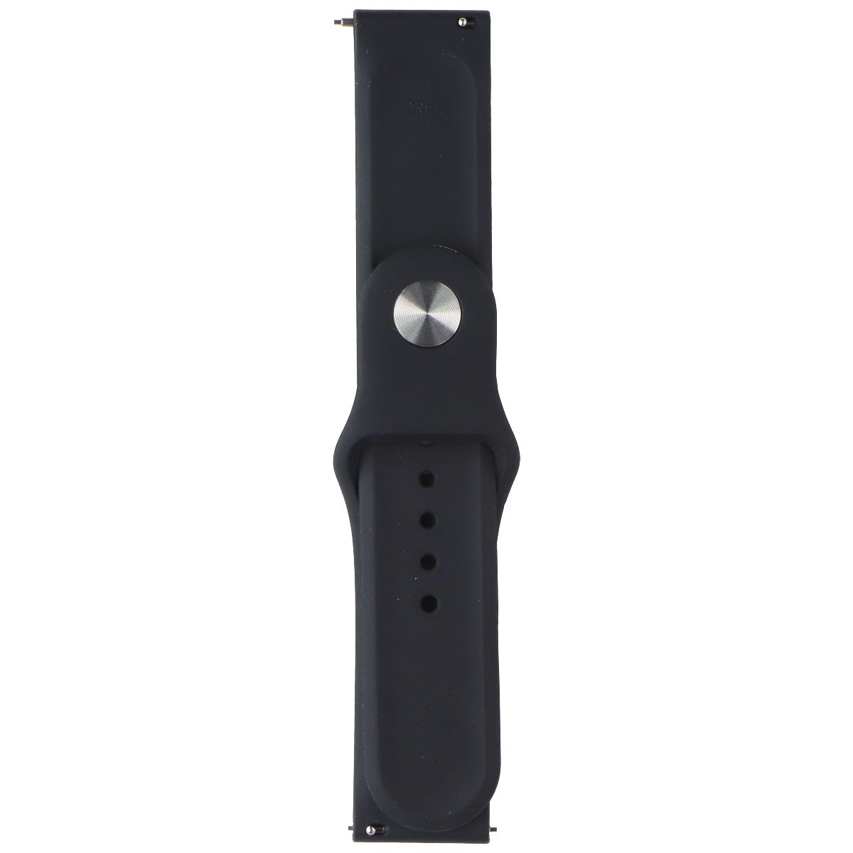 Generic Silicone Sport Watch Band (22mm) - Black Smart Watch Accessories - Watch Bands Generic - Simple Cell Bulk Wholesale Pricing - USA Seller
