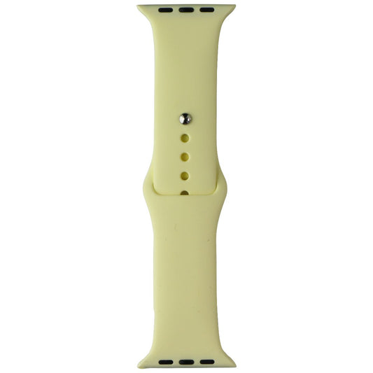Generic Silicone Watch Band for Apple Watch 42/44mm - Yellow / Small Smart Watch Accessories - Watch Bands Generic - Simple Cell Bulk Wholesale Pricing - USA Seller