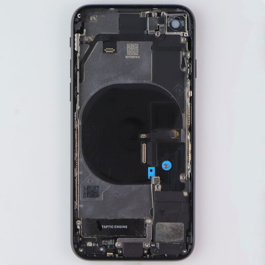 Repair Part - Back Glass Panel for Apple iPhone SE 2nd Gen (2020) - Black w/Logo Cell Phone - Replacement Parts & Tools Unbranded - Simple Cell Bulk Wholesale Pricing - USA Seller