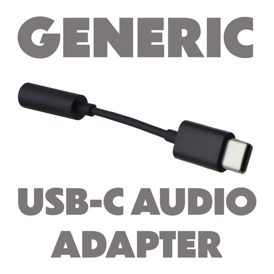 Generic USB-C to Female Audio Adapter Cable - Black Cell Phone - Cables & Adapters Generic - Simple Cell Bulk Wholesale Pricing - USA Seller