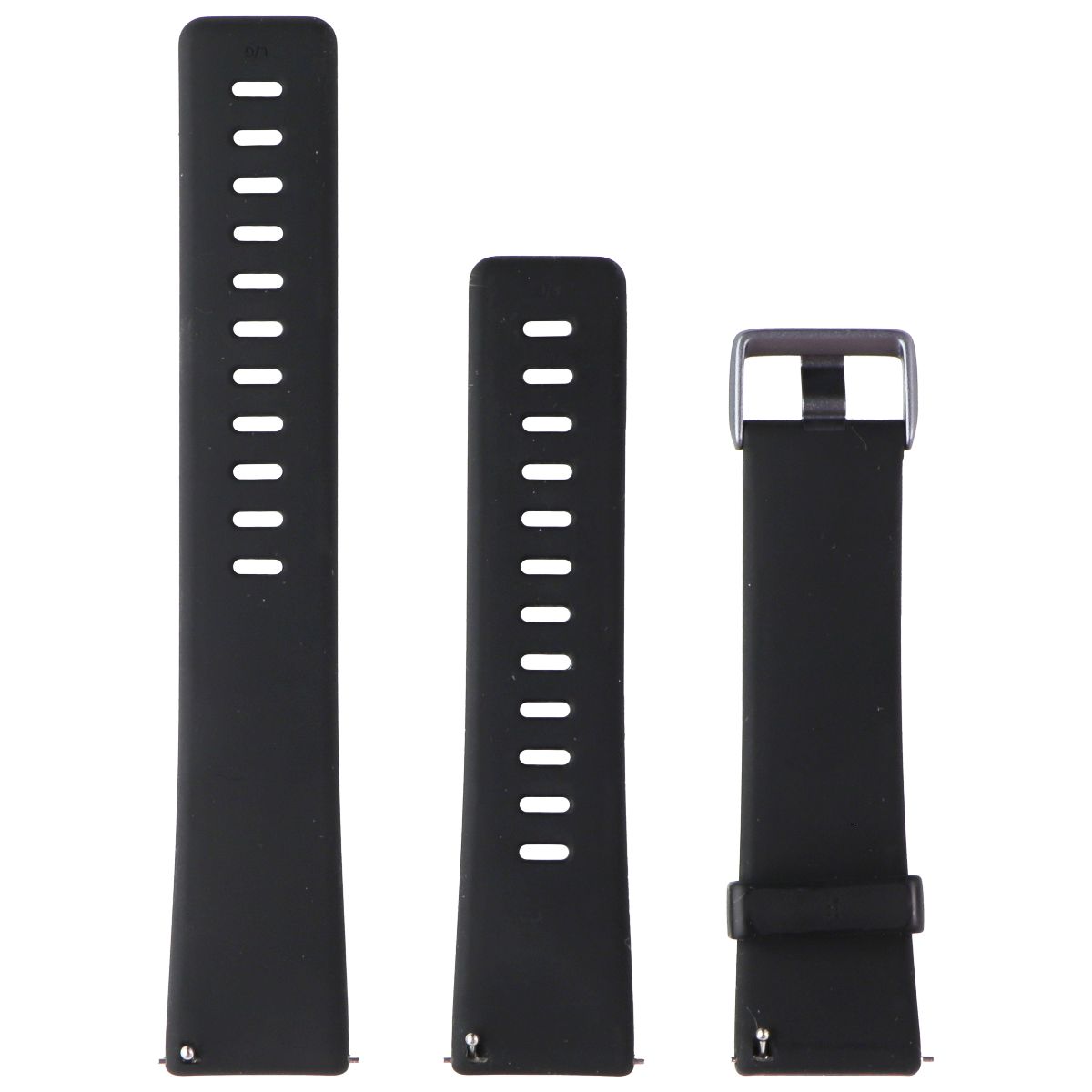 Generic Fitbit Versa Watch Band Full Set Black Band / Graphite Buckle Smart Watch Accessories - Watch Bands Generic - Simple Cell Bulk Wholesale Pricing - USA Seller