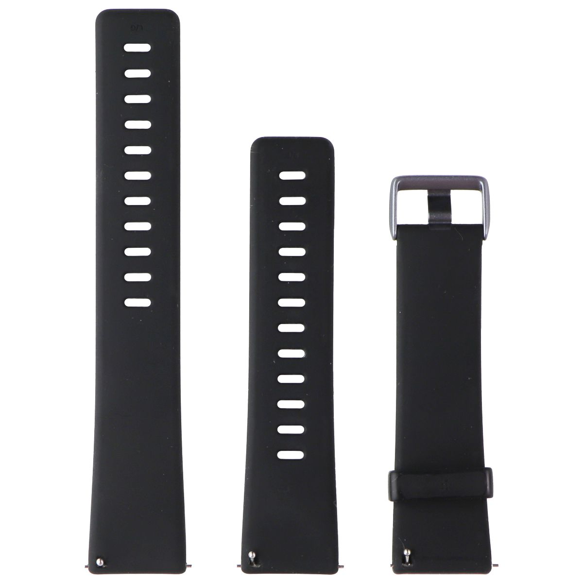 Generic Fitbit Versa Watch Band Full Set Black Band / Graphite Buckle Smart Watch Accessories - Watch Bands Generic    - Simple Cell Bulk Wholesale Pricing - USA Seller