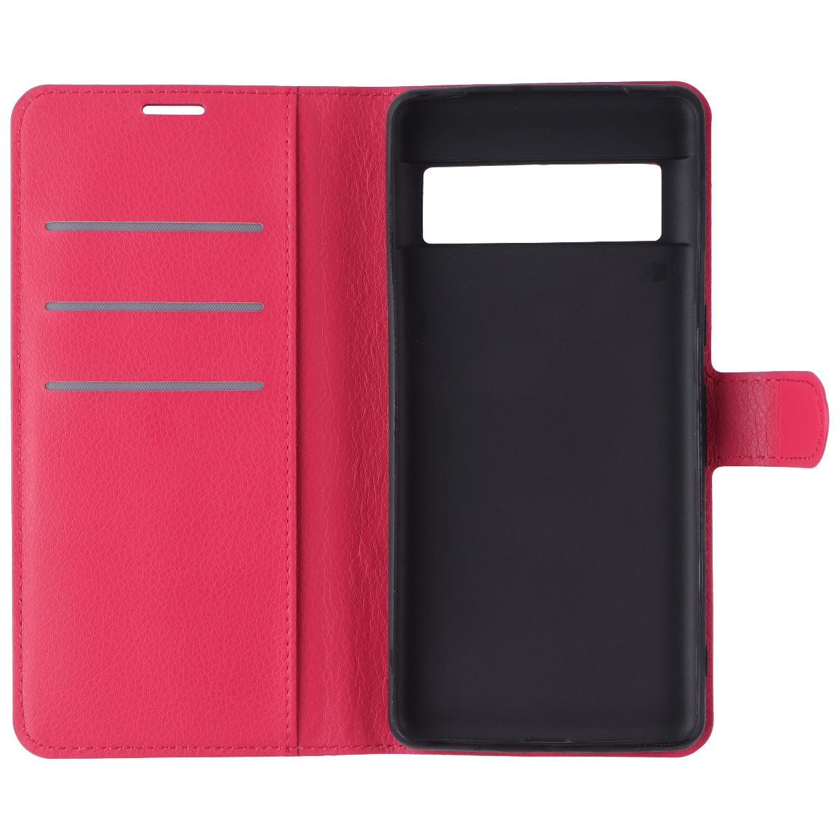 Generic Faux Leather Folio Case for Google Pixel 7 Pro - Red Cell Phone - Cases, Covers & Skins Generic - Simple Cell Bulk Wholesale Pricing - USA Seller