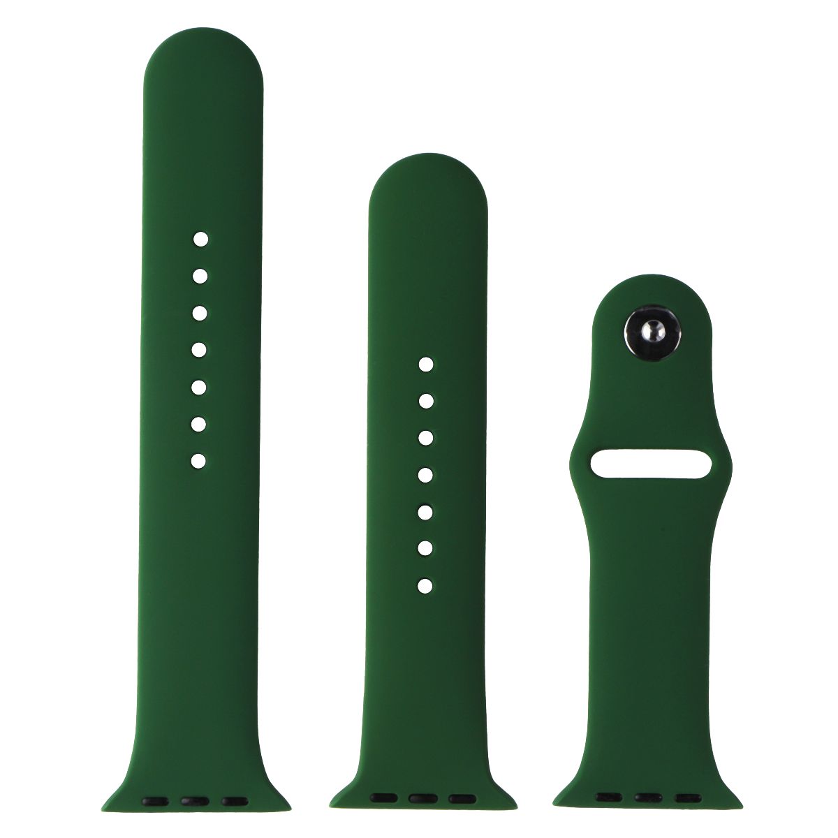 Generic Silicone Replacement Apple Watch Band 45mm Full Set - Clover Green Smart Watch Accessories - Watch Bands Generic - Simple Cell Bulk Wholesale Pricing - USA Seller