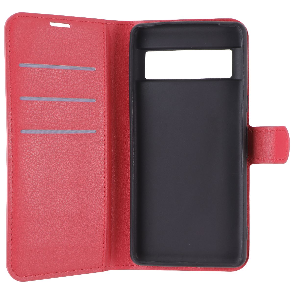 Generic Faux Leather Folio Case for Google Pixel 7 - Red Cell Phone - Cases, Covers & Skins Generic - Simple Cell Bulk Wholesale Pricing - USA Seller