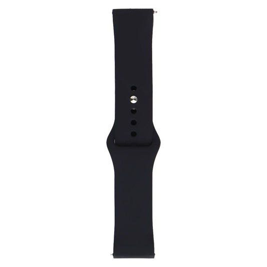 Generic Silicone Watch Band 22mm - Black / Large Smart Watch Accessories - Watch Bands Generic - Simple Cell Bulk Wholesale Pricing - USA Seller