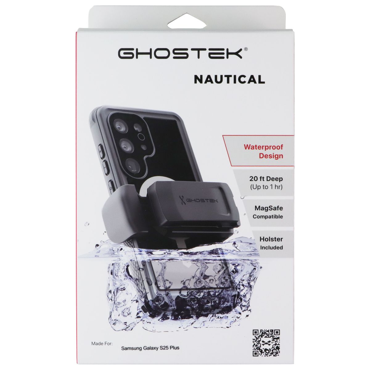 Ghostek Nautical Case for MagSafe for Samsung Galaxy S25+ (Plus) - Black