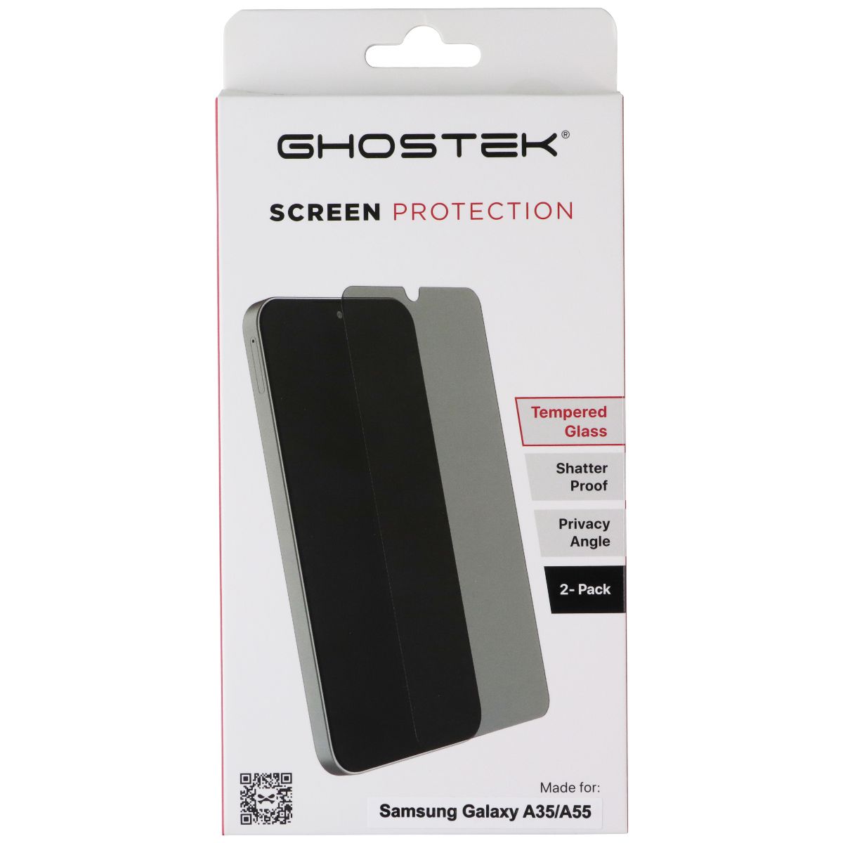 Ghostek Privacy 2 Pack of Tempered Glass Screen Protectors for Galaxy A35 / A55