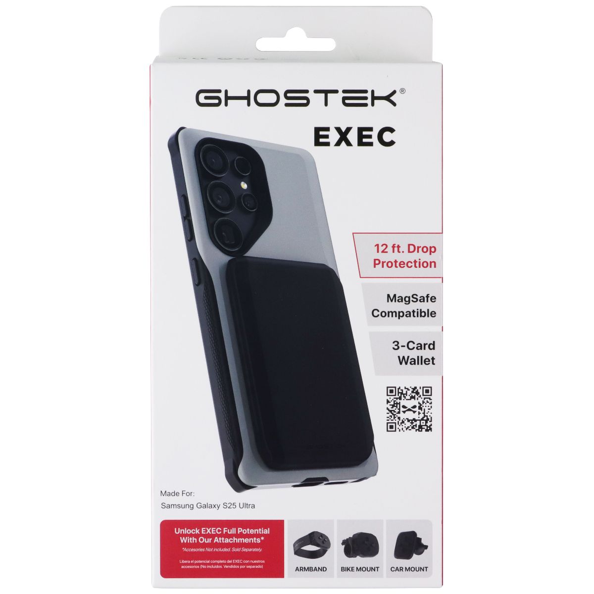 Ghostek Exec Series MagSafe Wallet Case for Samsung Galaxy S25 Ultra - Gray