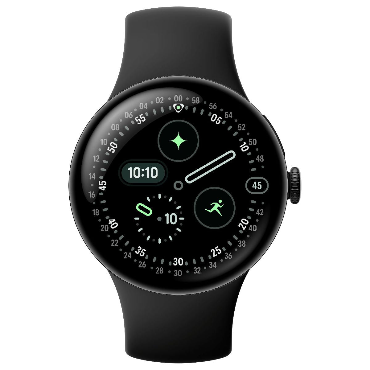Google Pixel Watch 4 (41mm) LTE Smartwatch (GWSQ2) Matte Black/Obsidian Band