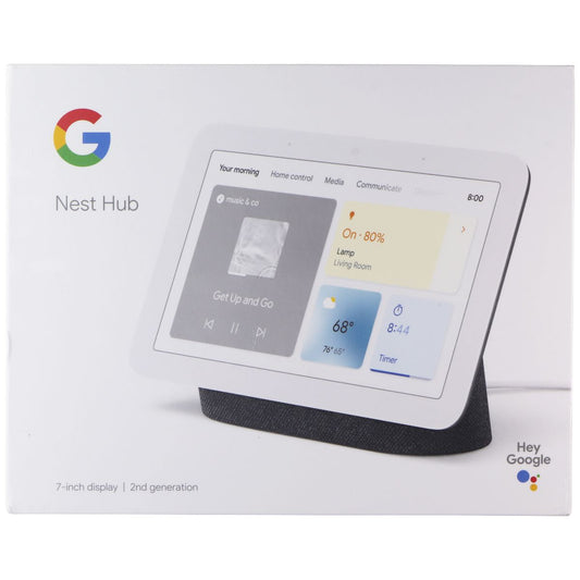 Google Nest Hub 7-inch Smart Display 2nd Gen with Google Assistant - Charcoal Home Multimedia - Home Speakers & Subwoofers Google    - Simple Cell Bulk Wholesale Pricing - USA Seller