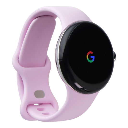 Google Pixel Watch 3 (41mm) LTE + WiFi (GBDU9) - Silver / Rose Quartz Sport Band Smart Watches Google - Simple Cell Bulk Wholesale Pricing - USA Seller